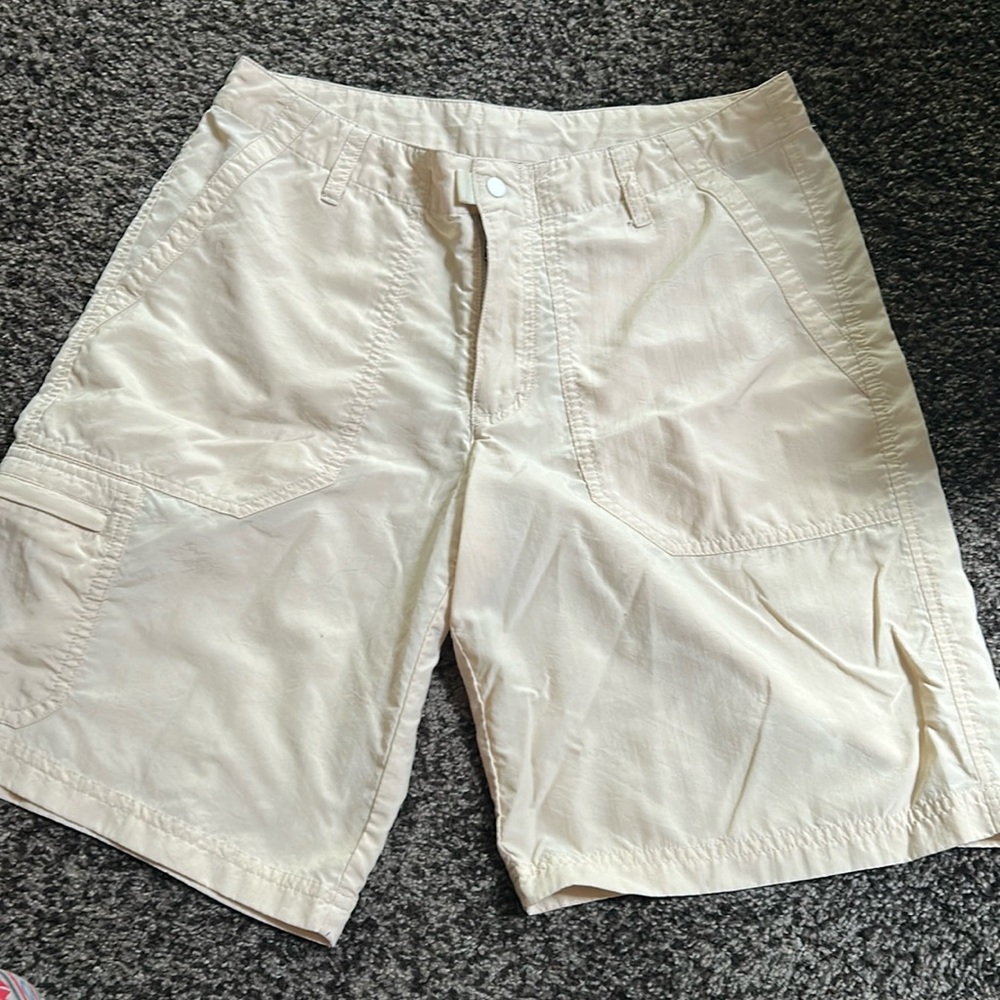 Patagonia Nylon Light Cream Shorts.